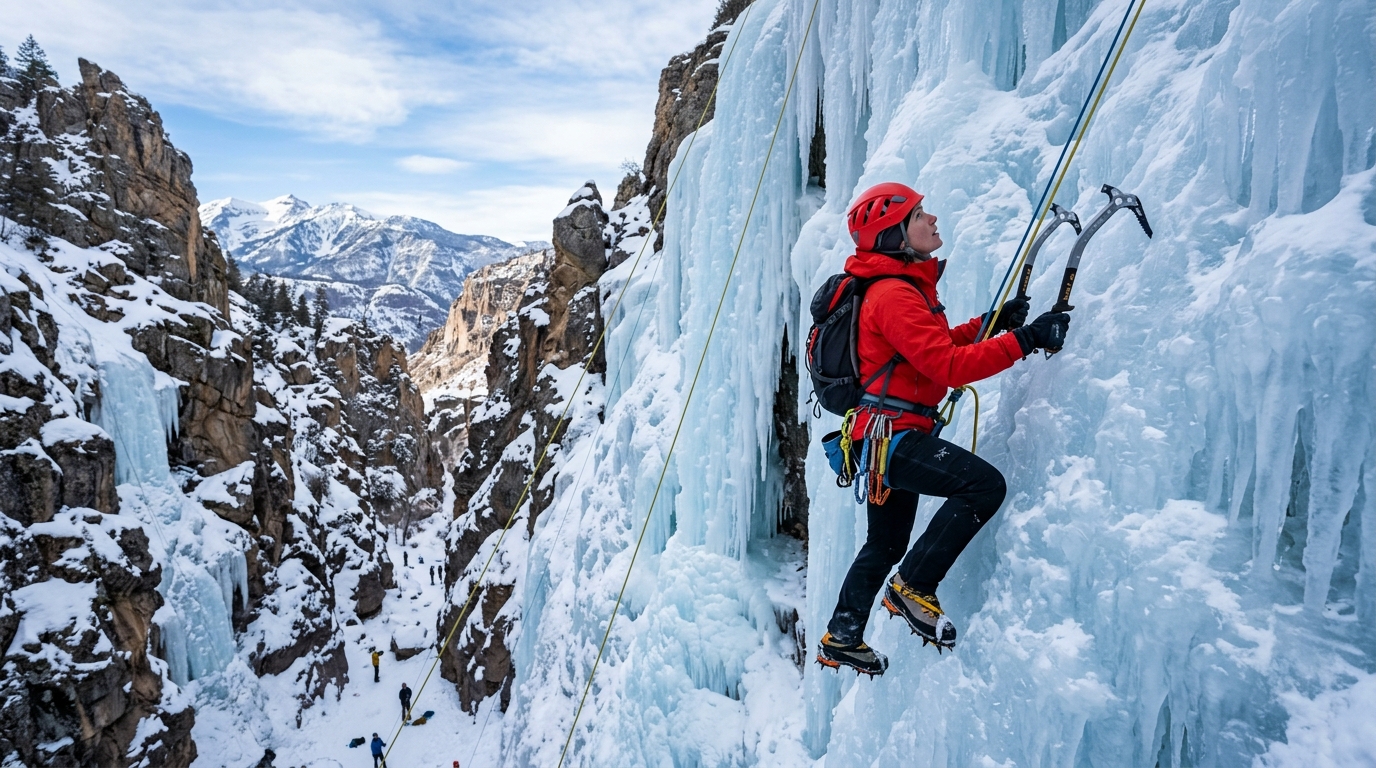 Ice Climbing in Ouray, Colorado: Conquering the Frozen Waterfalls