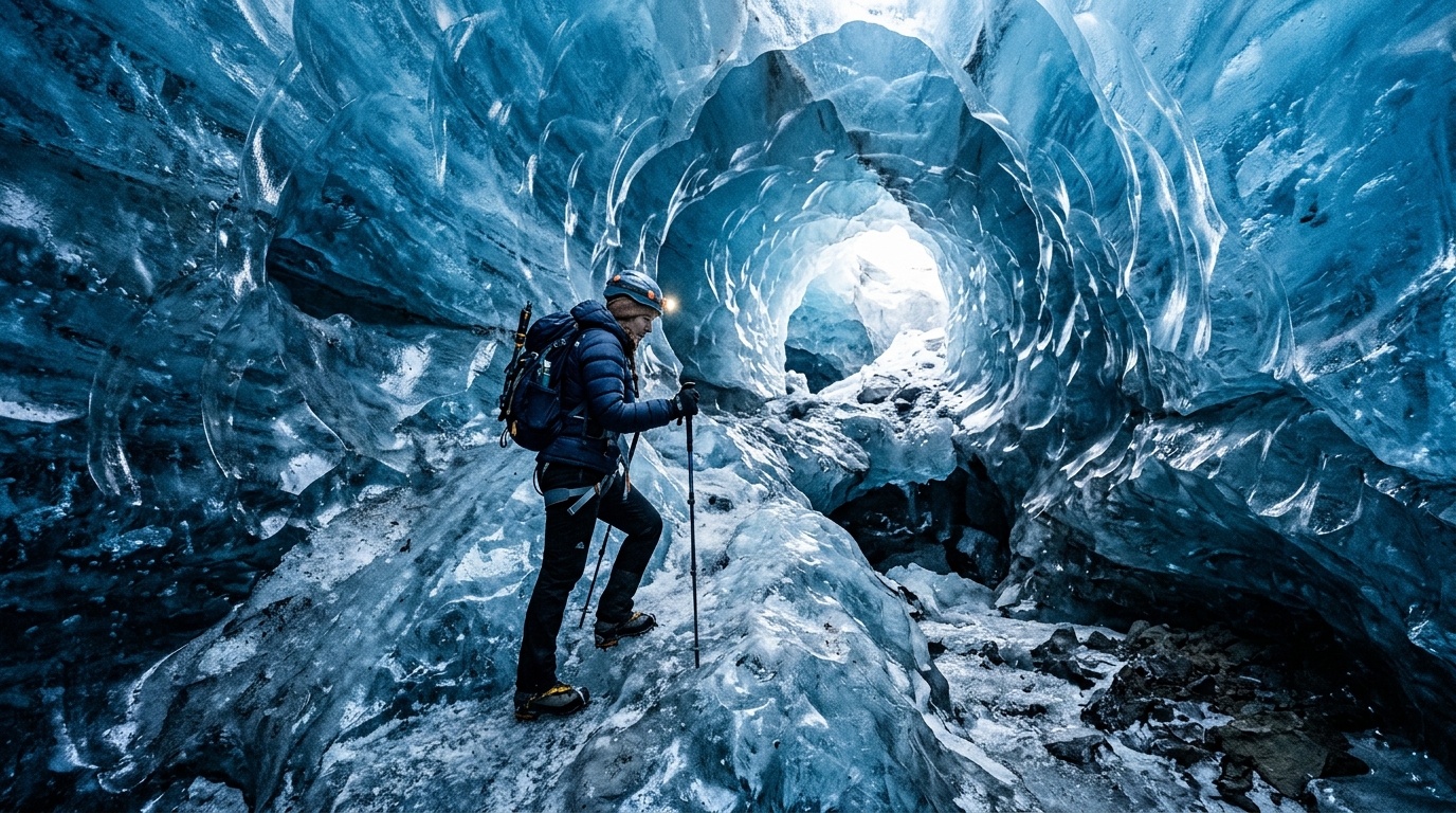 Conquering Rjómahellir: Iceland's Forgotten Glacier Cave Adventure