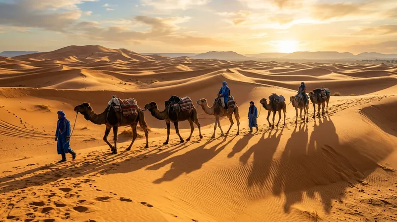 Dune Shadows and Desert Spirits: Camel Treks Through Morocco's Sahara