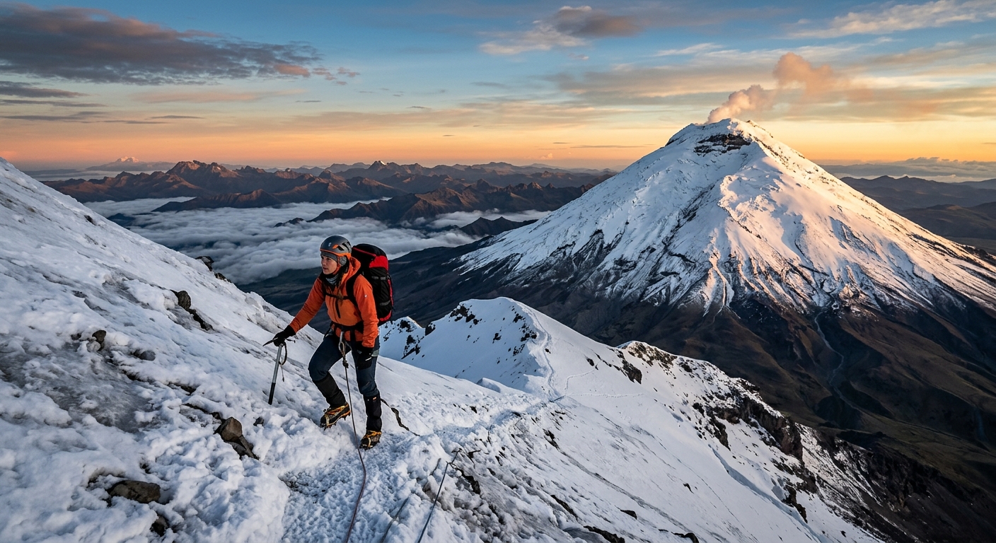 Epic Ascent: Conquering the Fiery Peaks of Ecuador's Cotopaxi Volcano