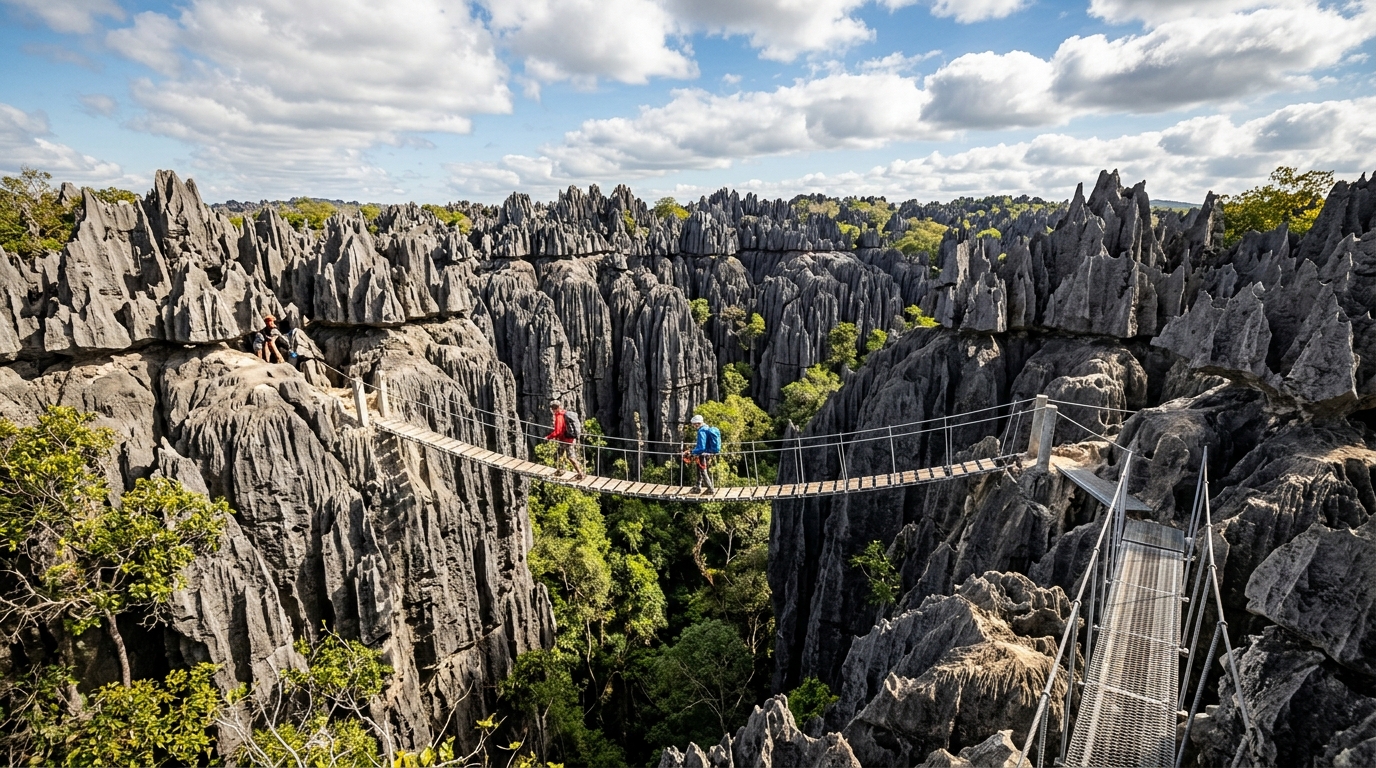 Giant's Playground: Exploring Madagascar's Tsingy de Bemaraha National Park