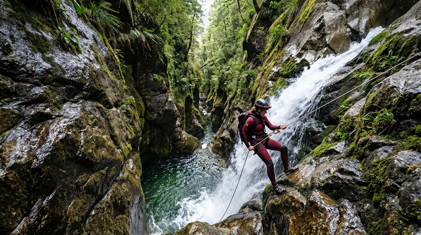 Uncharted Corridors: Canyoneering through the Untouched Valleys of New Zealand's Fiordland