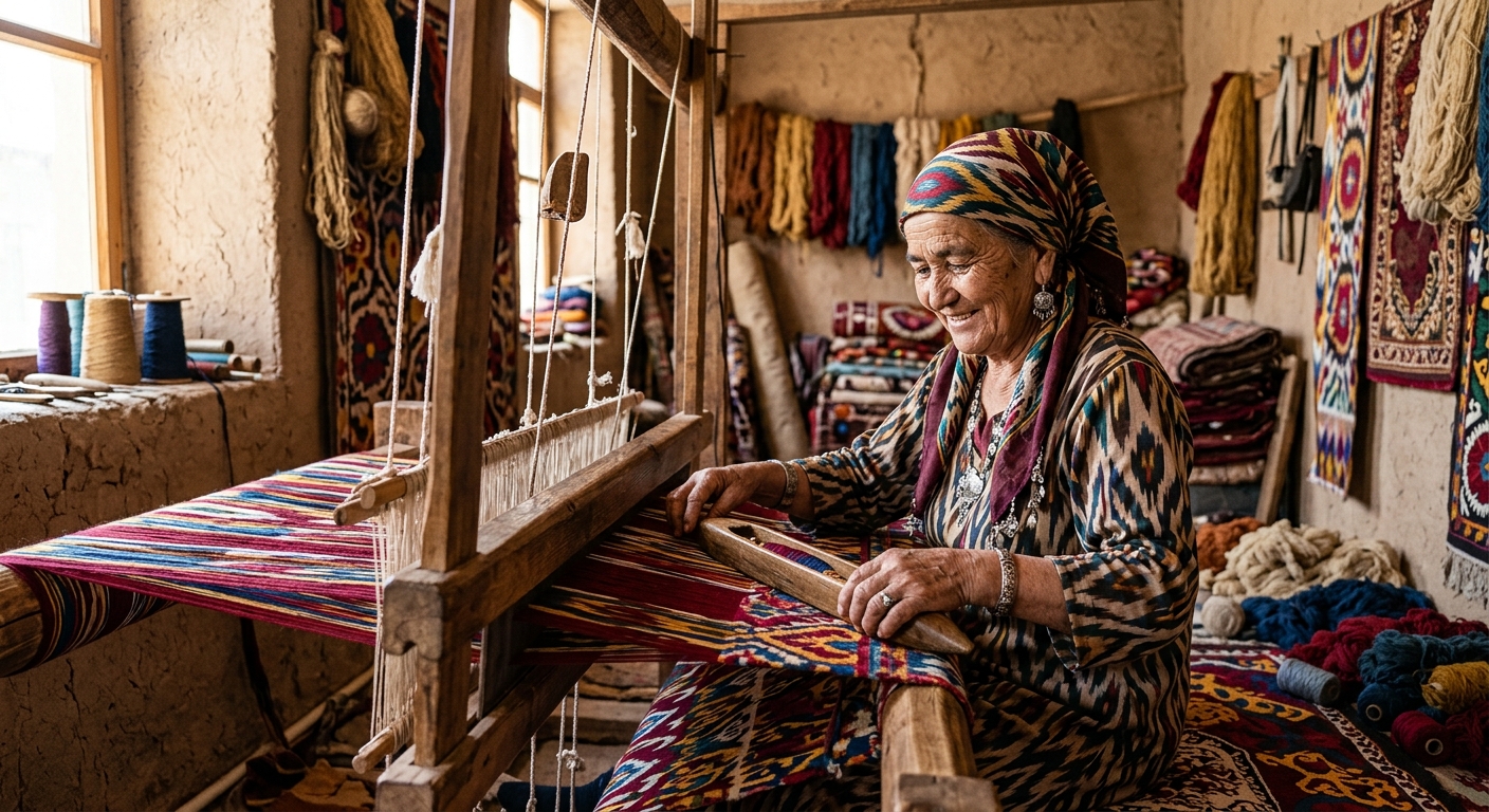 Threads of Time: Exploring the Living Textile Heritage of Central Asia