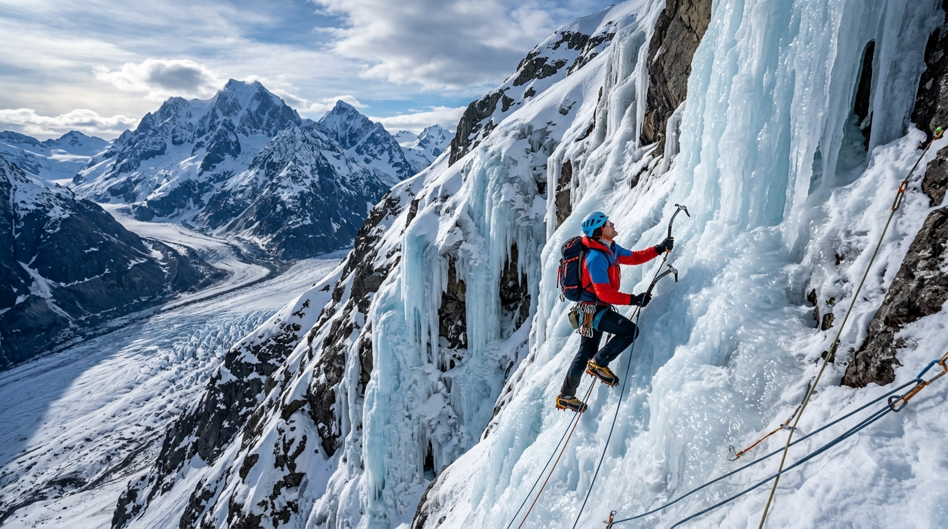 Confluence of the Elements: Ice Climbing in Alaska’s Frozen Wilderness