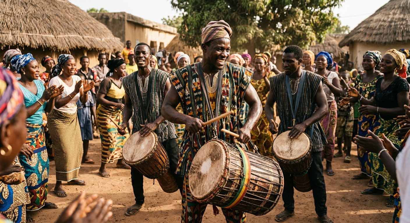 Sacred Beats: Journey into the Rhythmic Heart of Senegal's Sabar Drumming