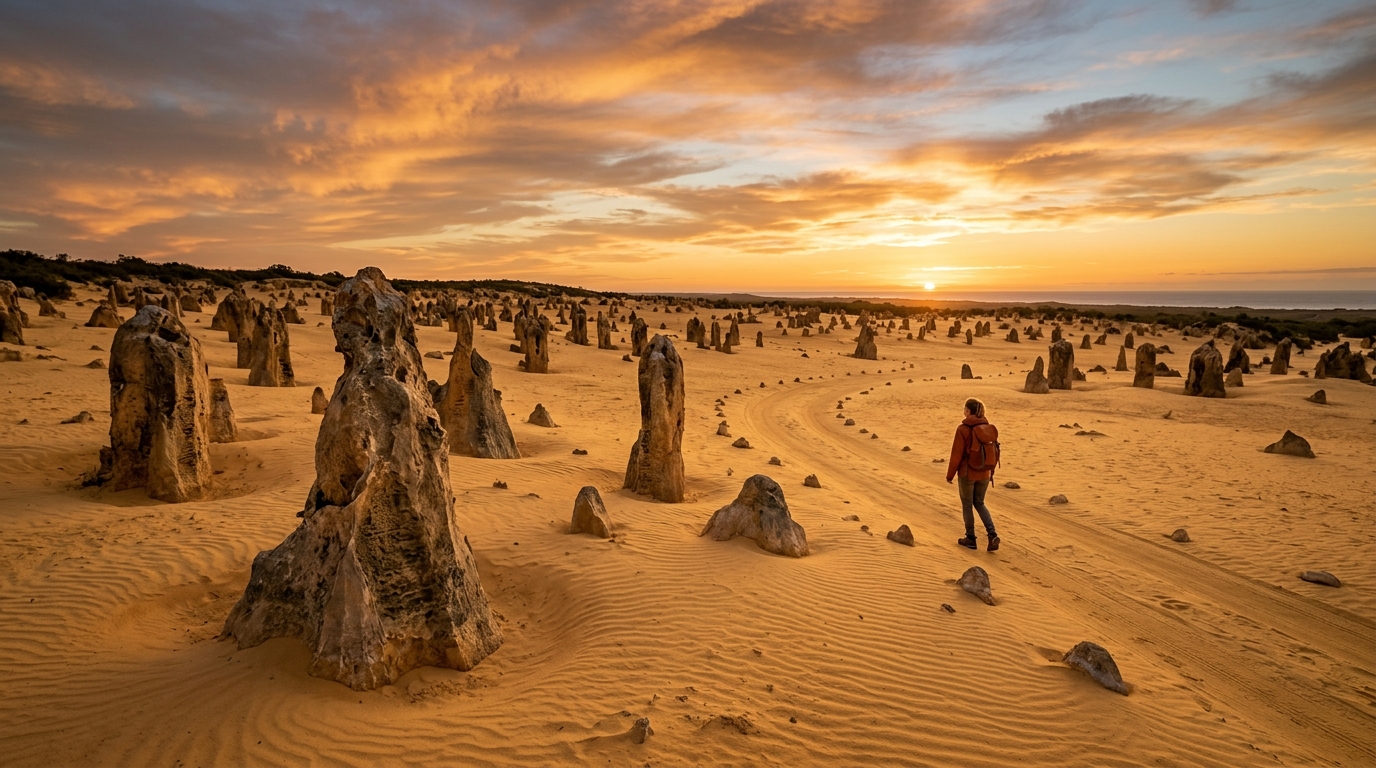 Dunes of Silence: Unveiling Nature's Secrets in Western Australia's Pinnacles Desert