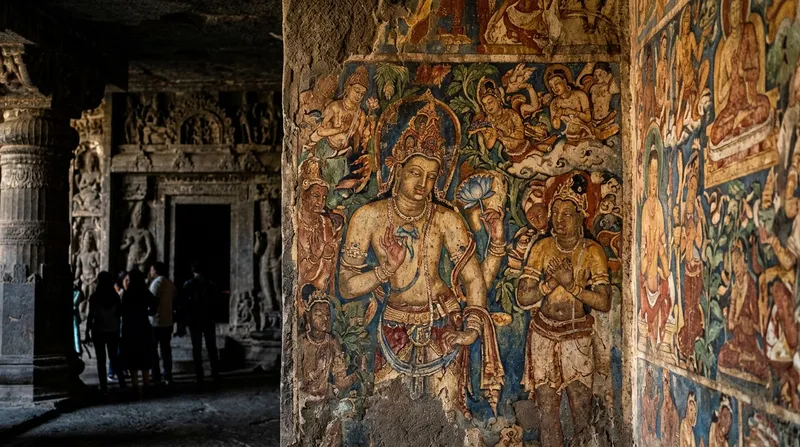 Echoes of Time: The Sacred Murals of Ajanta Caves in India
