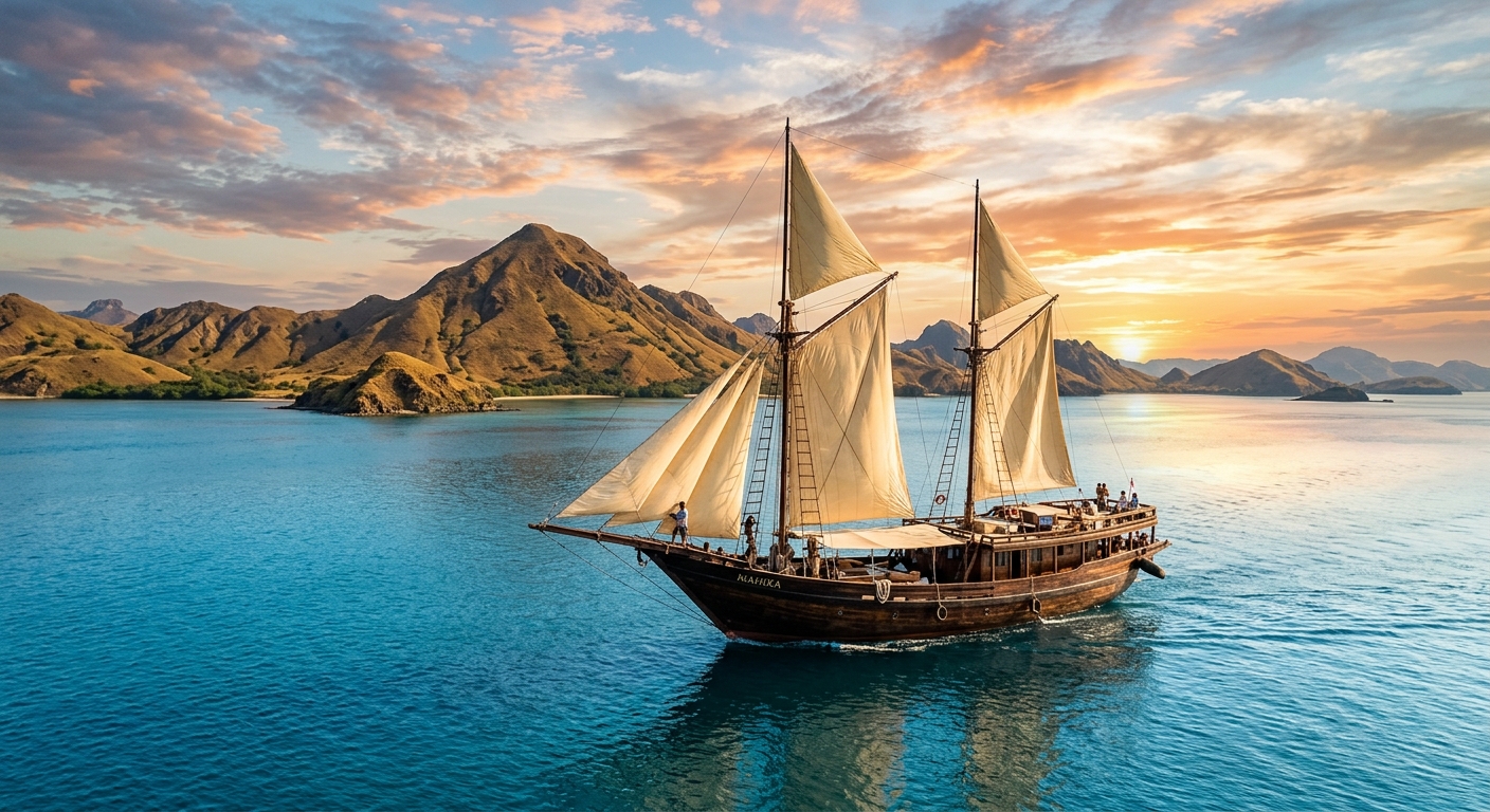 Sailing the Celestial Waters: A Voyage through Indonesia's Komodo Archipelago