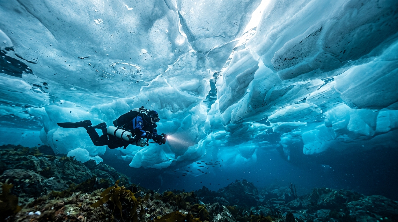 Beneath the Arctic Ice: A Submersive Journey into Greenland's Underwater World