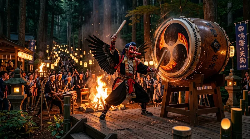 Echoing Drums and Forest Spirits: Discovering the Rituals of Japan's Tengu Festivals