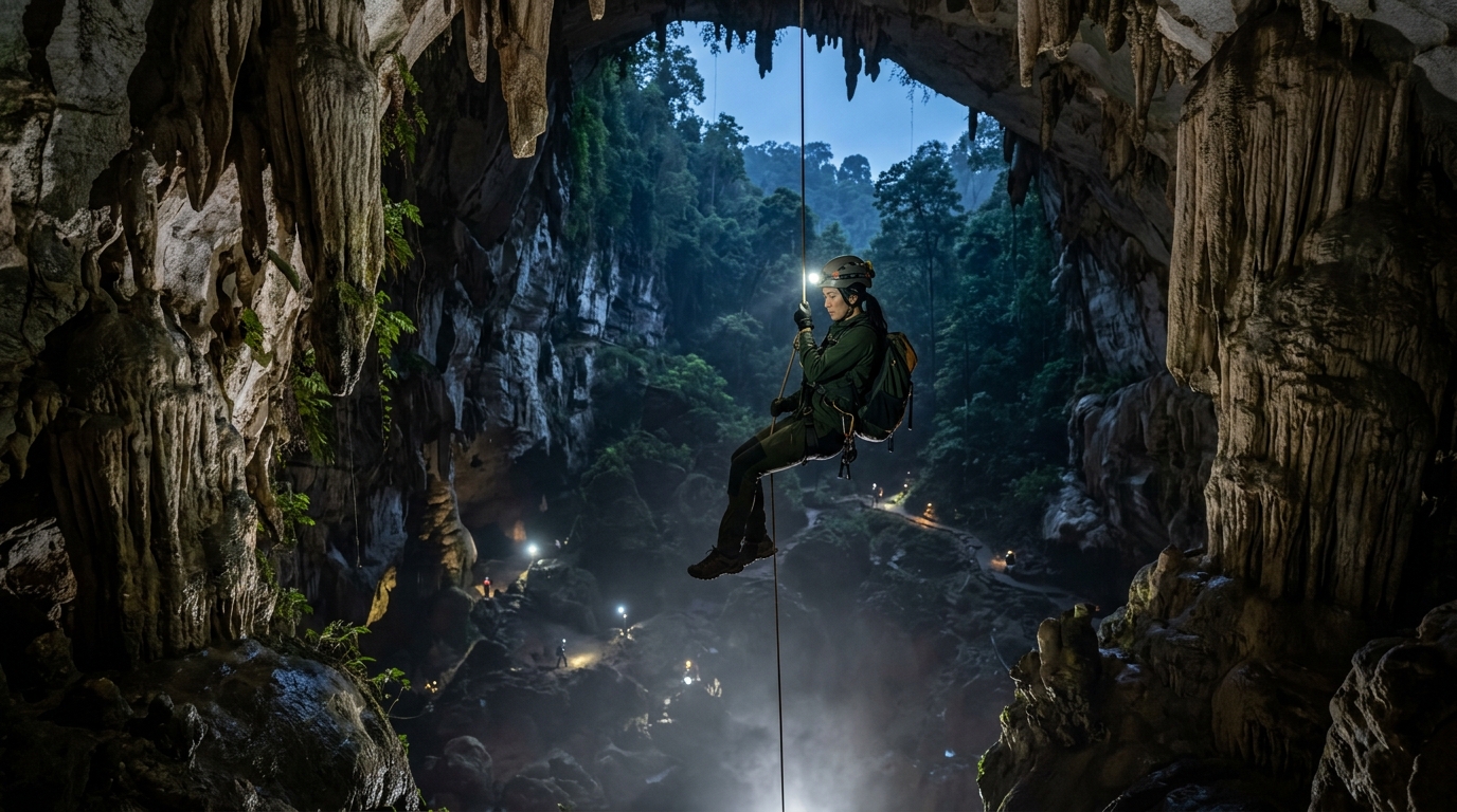 Underland Odyssey: Descending into the Mystical Caves of Borneo