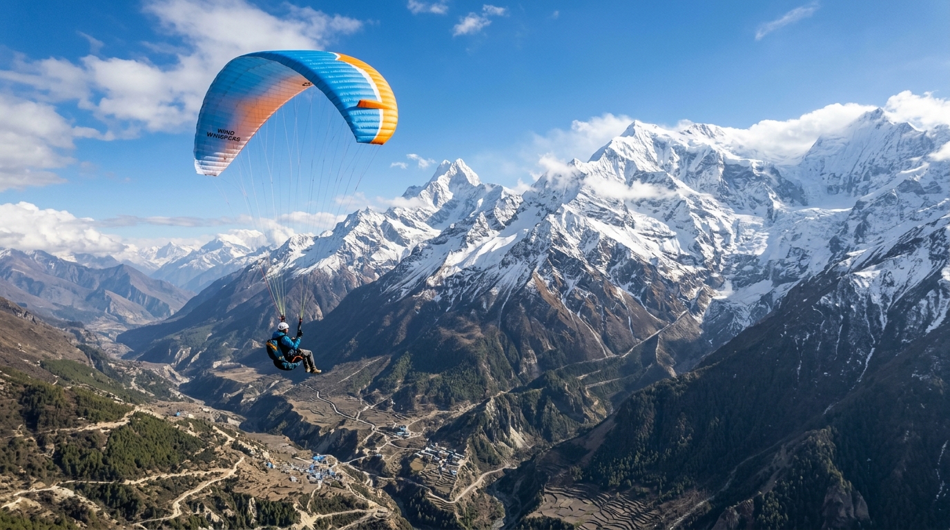 Whispers of the Wind: Paragliding High Above Nepal's Annapurna Circuit